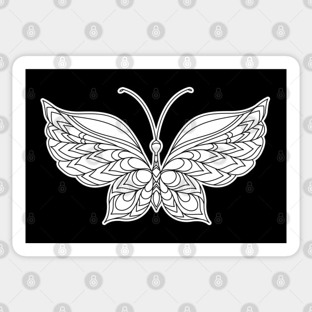 Butterfly Mandala Sticker by Tipu Sultan